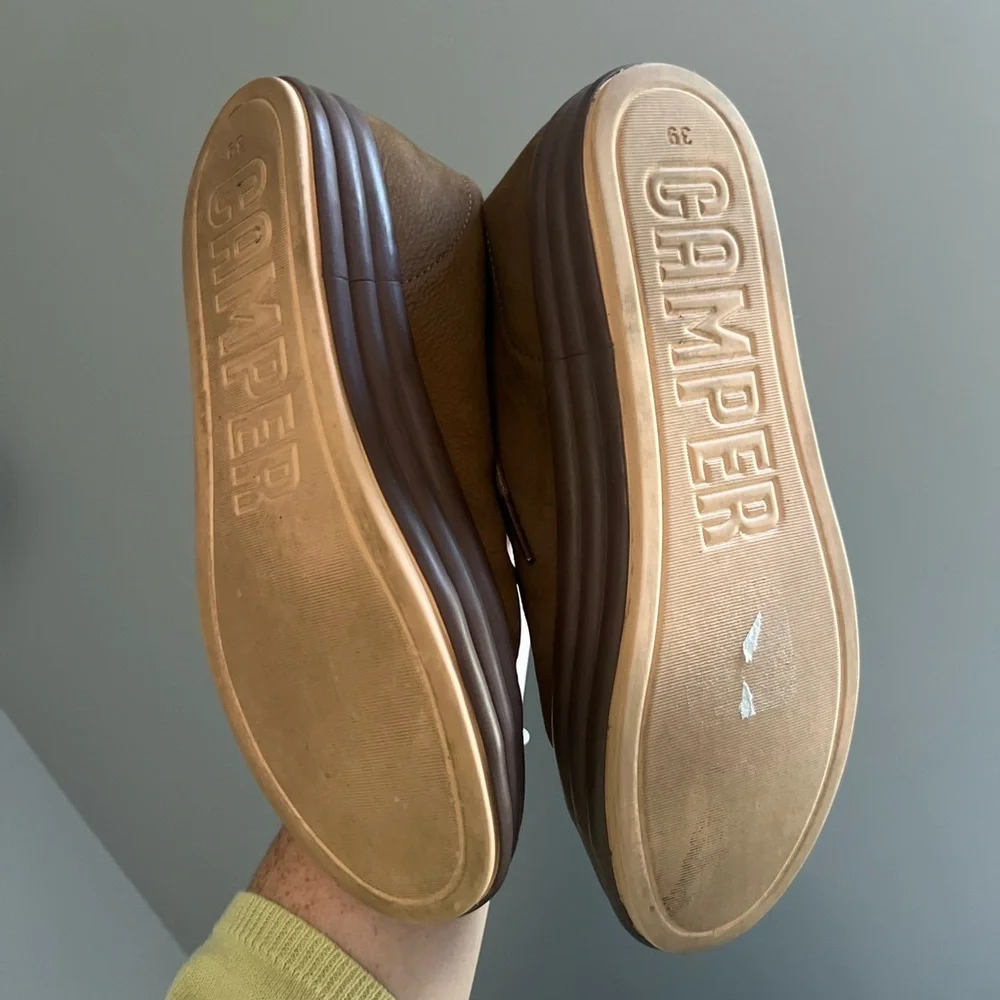Men's Brown Casual High-Top Sneakers